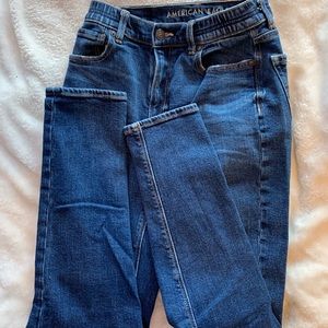 american eagle dark wash navy denim jeans